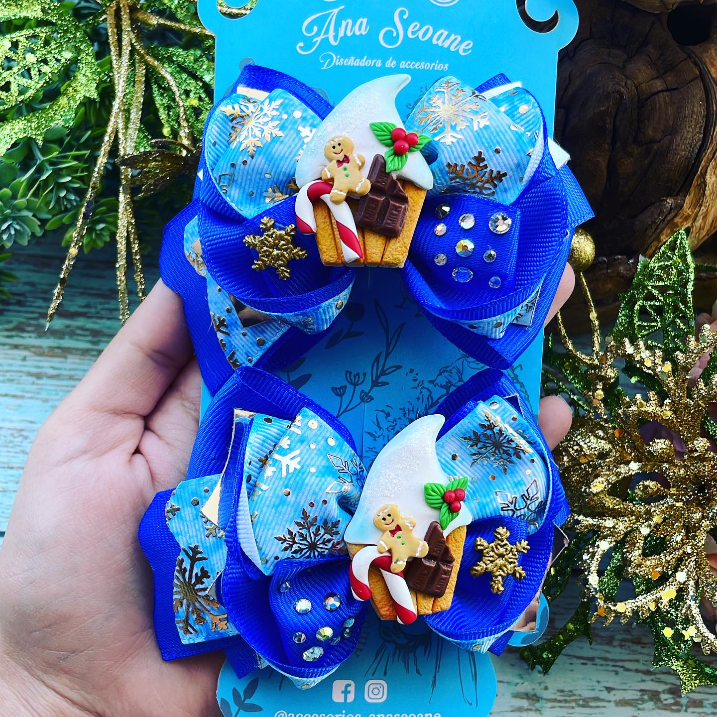 Par lazos navideño MODELO 17