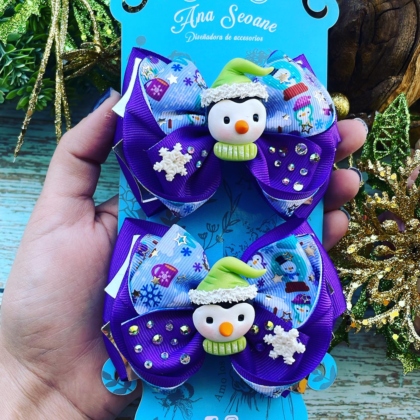 Par lazos navideño MODELO 19