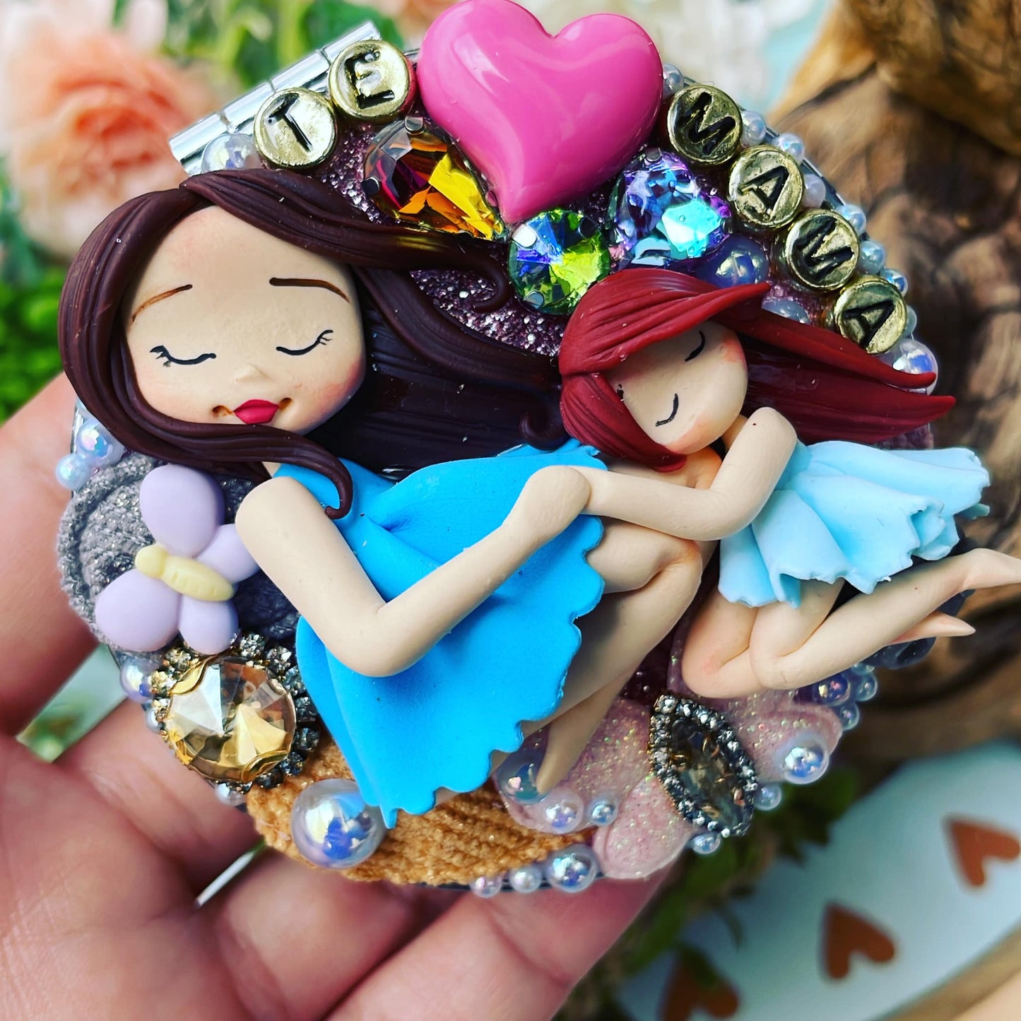 Espejito de bolsillo Mamá Te Amo Niña