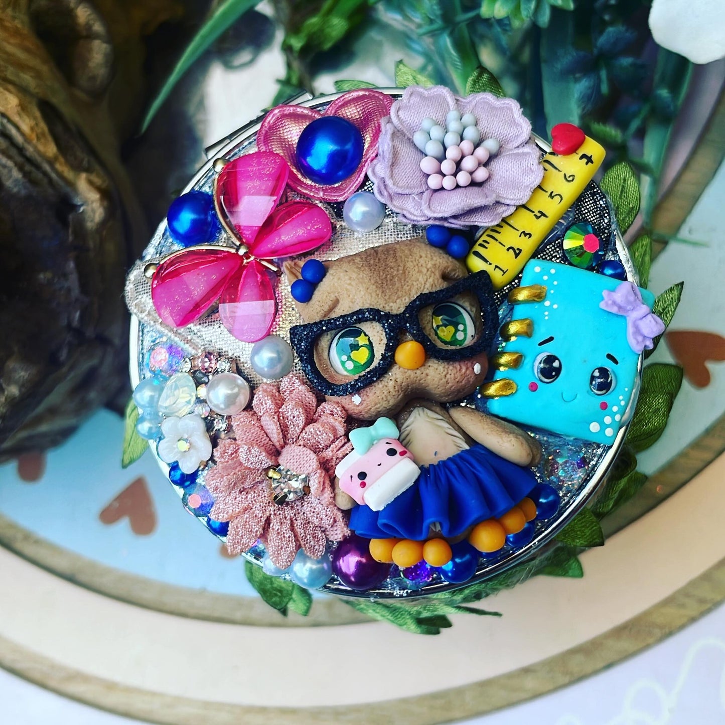 Espejito de bolsillo Escolares | Búho