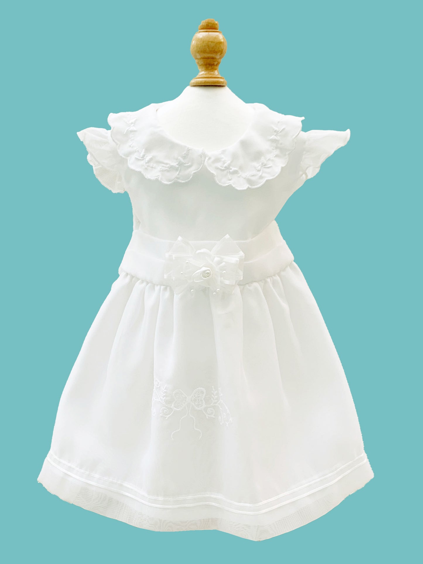 Vestidos Vintage de cuellito desmangado