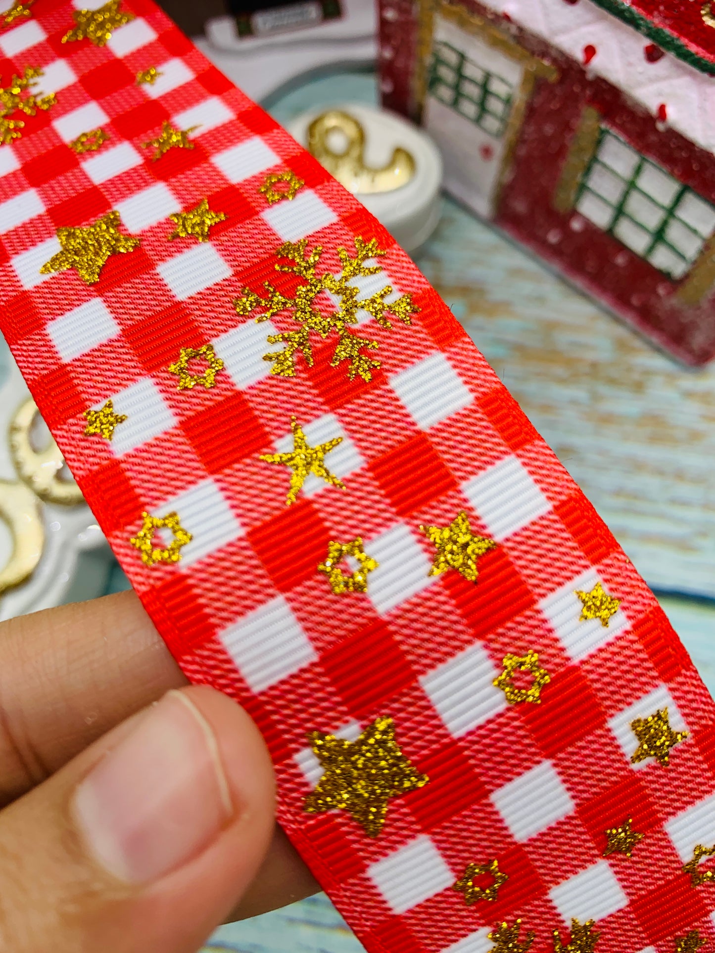 Cinta Foil temática navidad cantidad por metro . Modelo 8