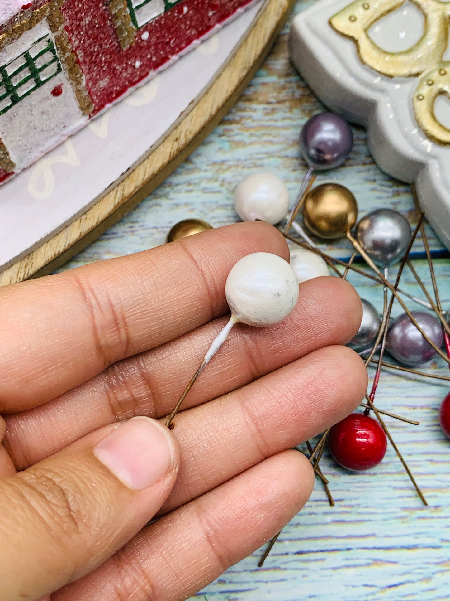 Paquete Pistilos Bolitas Colores Surtidos ( 12 und)