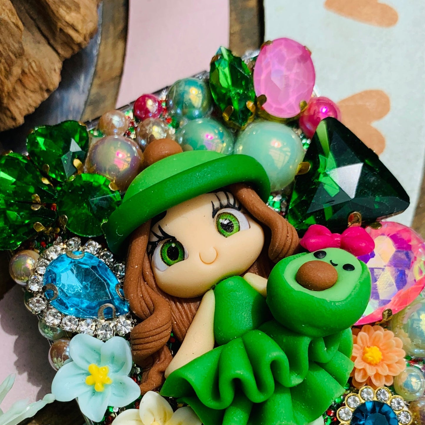 Espejito de bolsillo Niñita | Aguacate