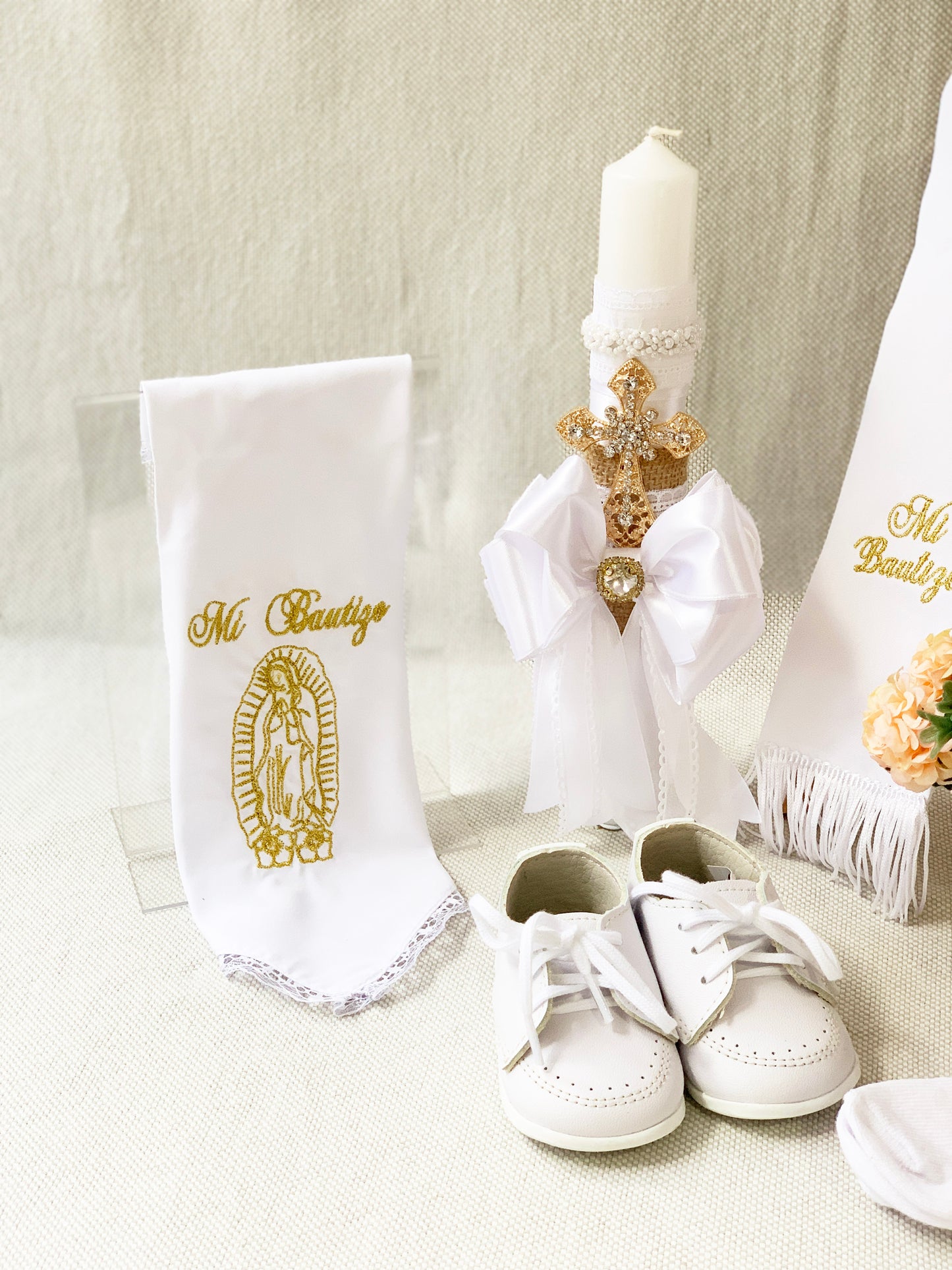 Paquete Set bautismal Virgencita de Guadalupe Modelo 2