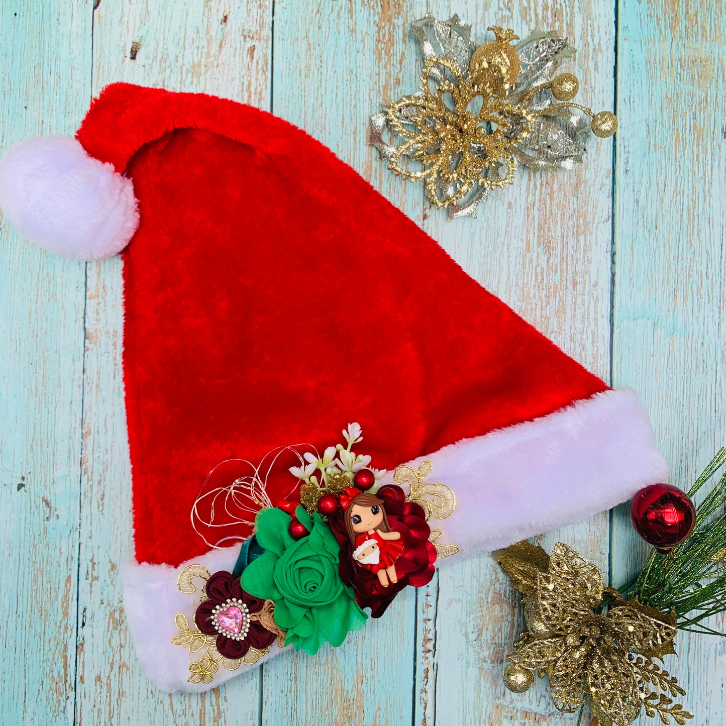 Gorro navideño con luces MODELO 2