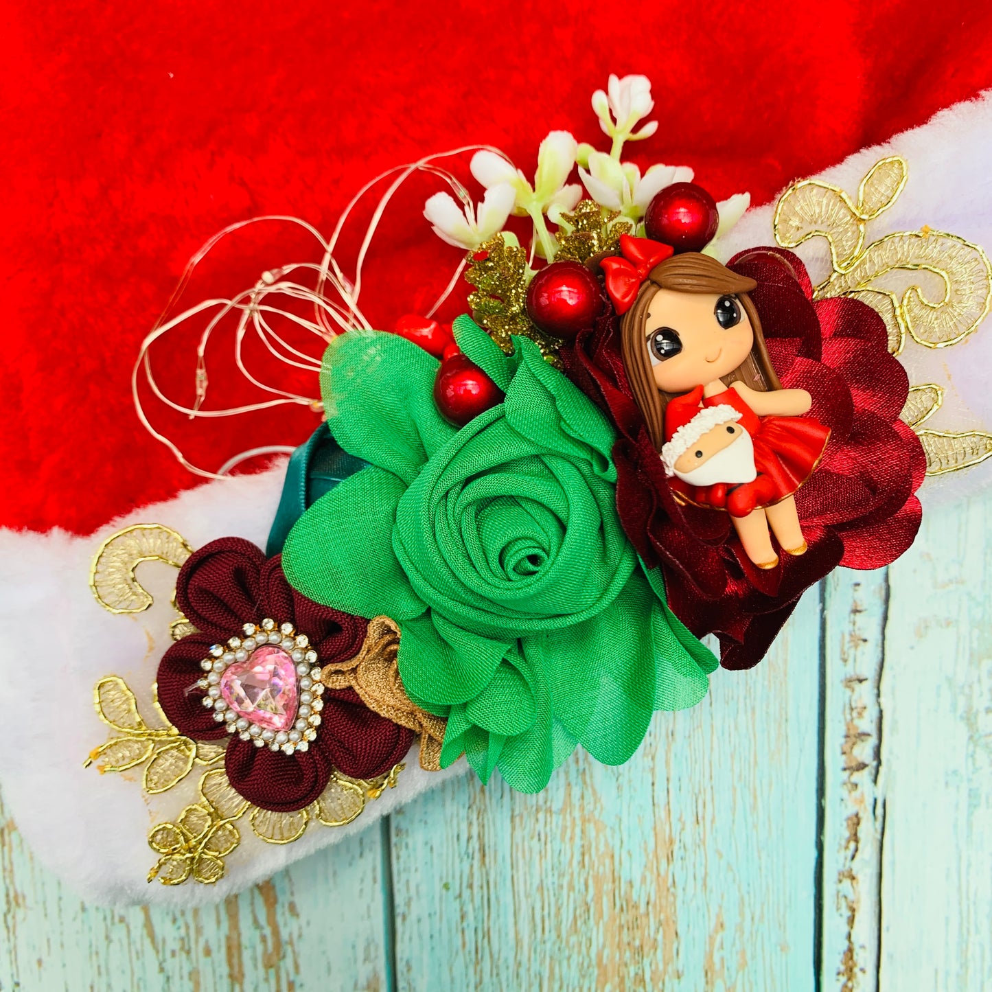 Gorro navideño con luces MODELO 2