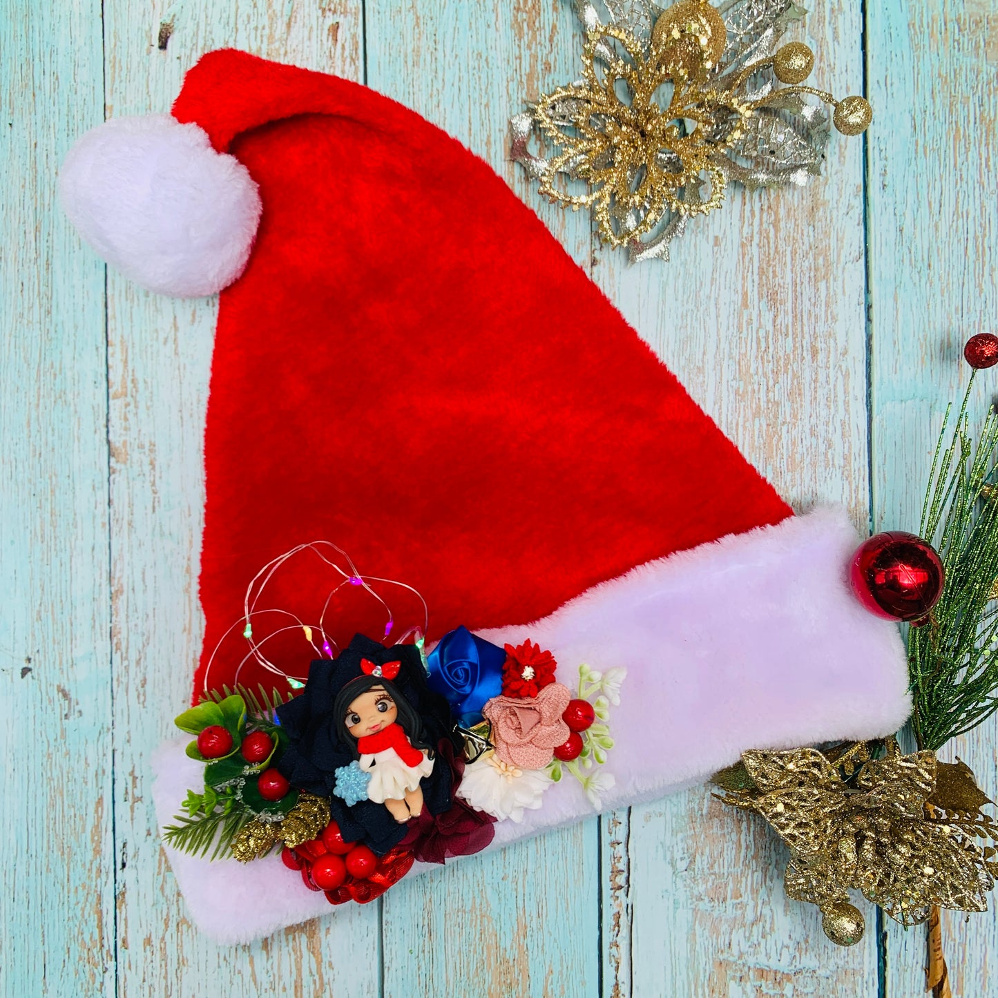 Gorro navideño con luces MODELO 3