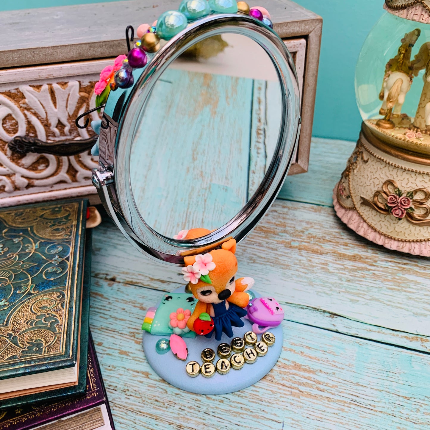 Espejito de pie para la Best Teacher Ever MODELO 1