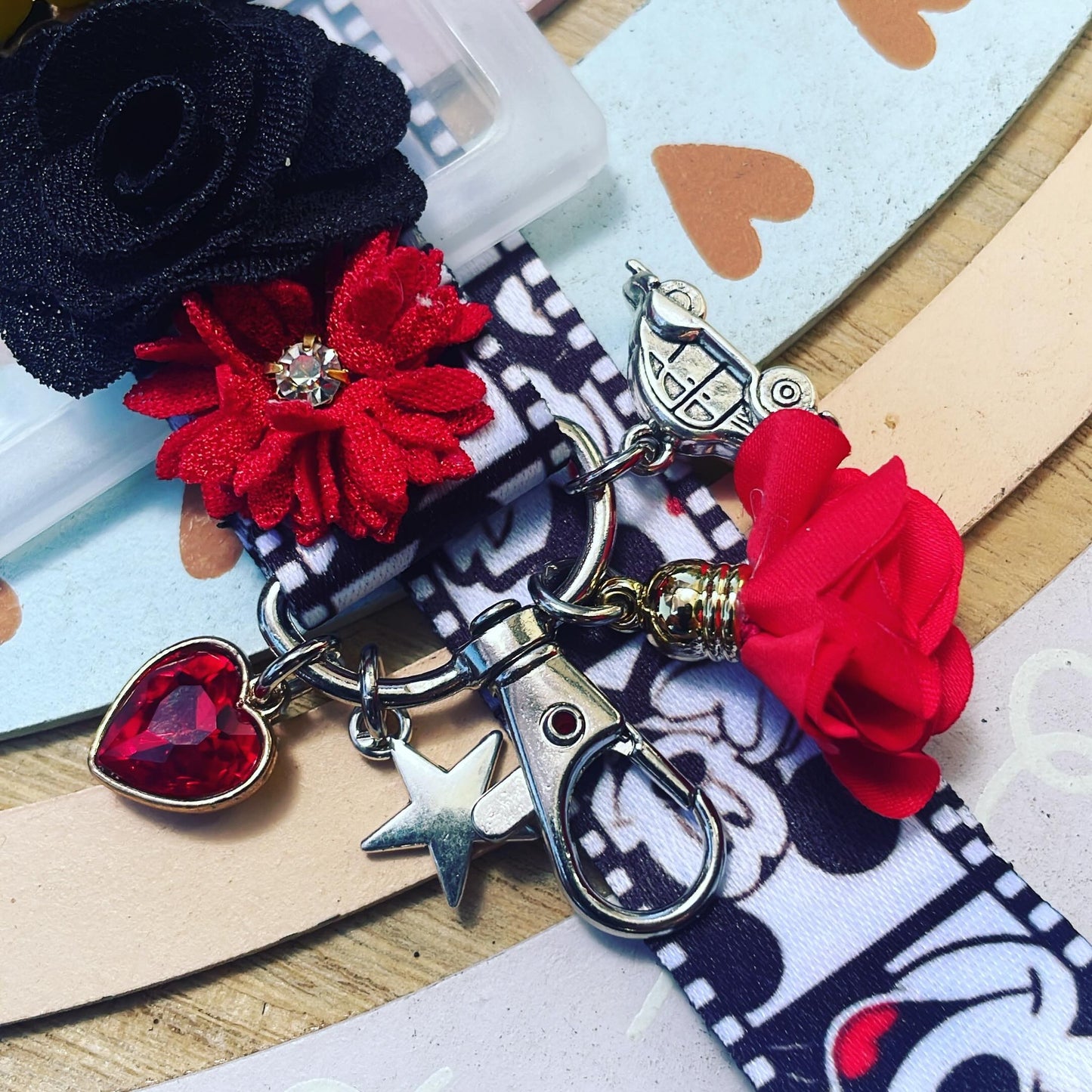 Portagafete de 3 piezas temático | Mickey Mouse