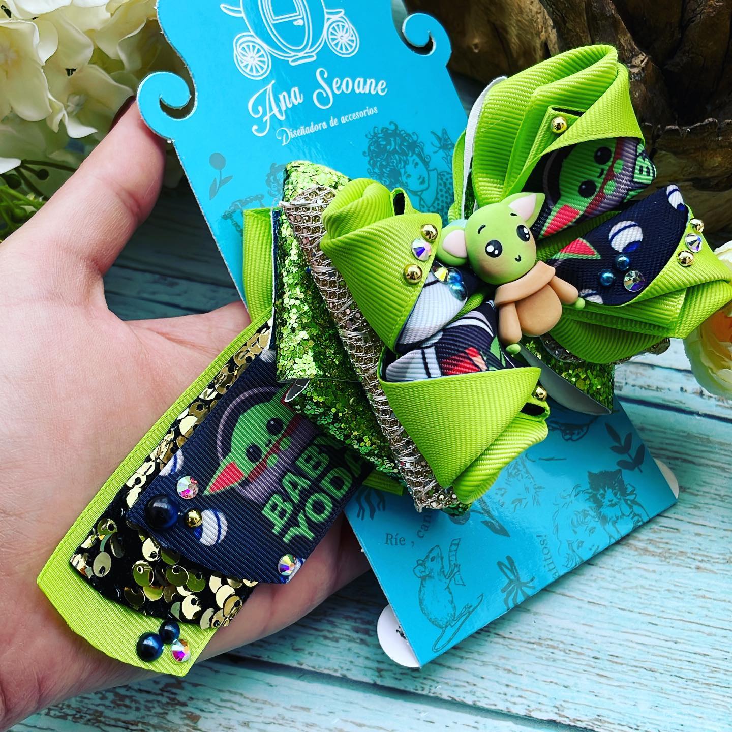 50%OFF Lazo temático Yoda baby