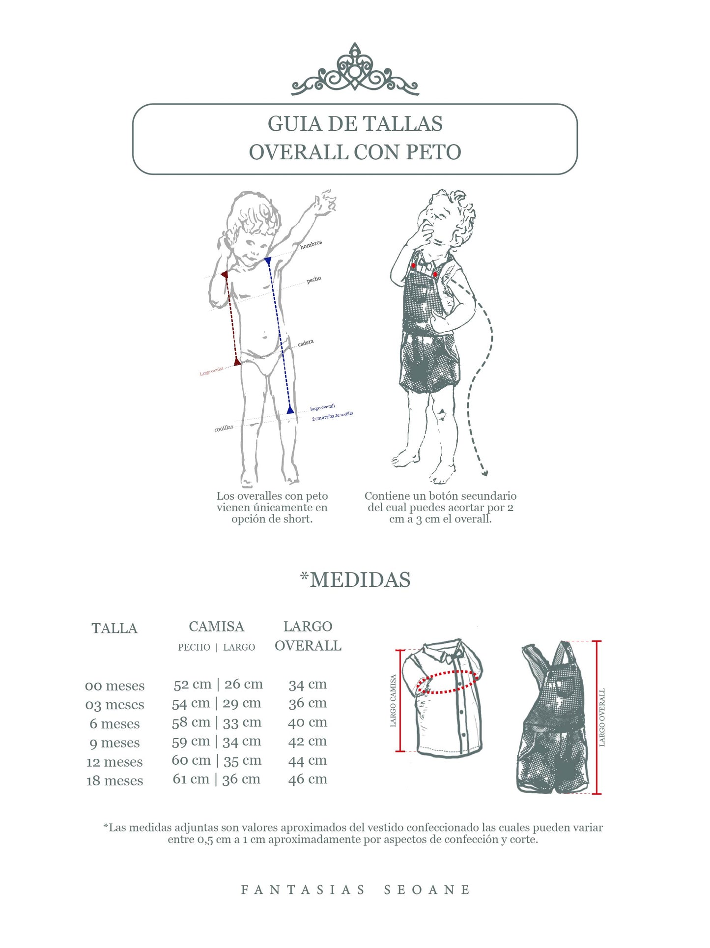 Overall 3 piezas peto tejido rombos estilo short