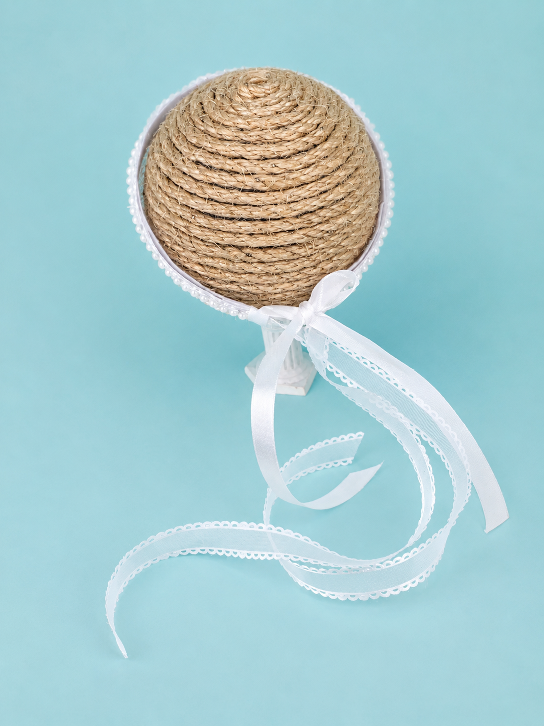 Corona cadenilla blanca