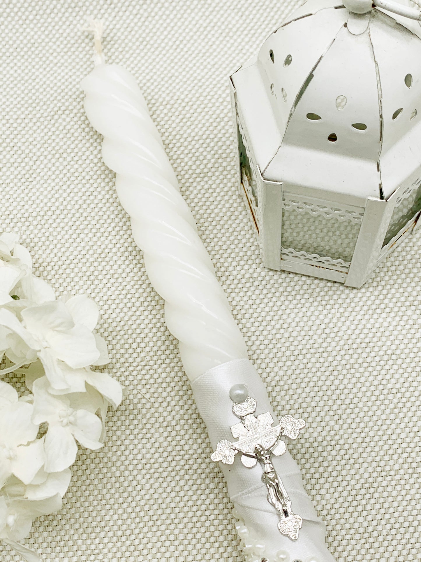 Candela torneada con detalles plateados Modelo 2