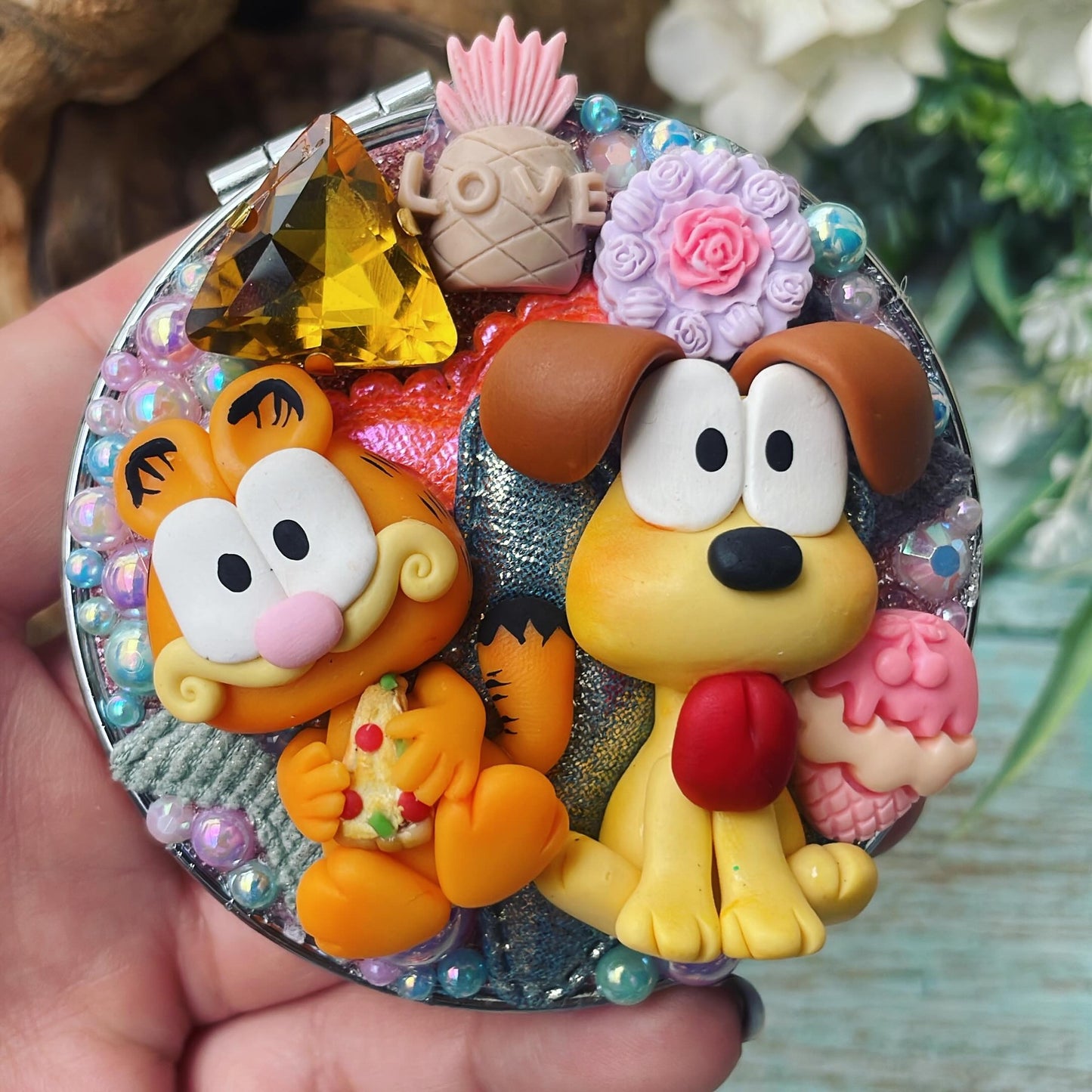 Espejito de bolsillo temático Garfield