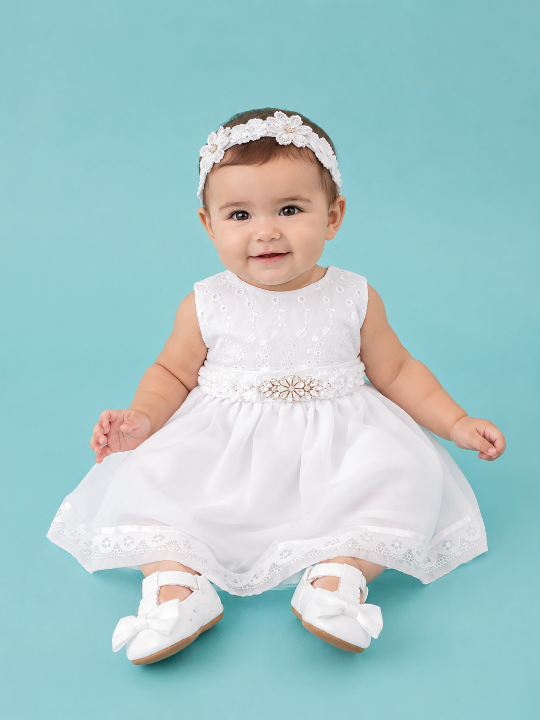 OFERTA SOLO TIENDA LINEA Set de Vestido 3 piezas desmangado + cinturón + calzoncito. Colección palo rosa Estilo 1