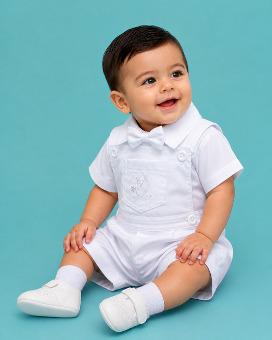 Overall 3 piezas peto liso estilo short