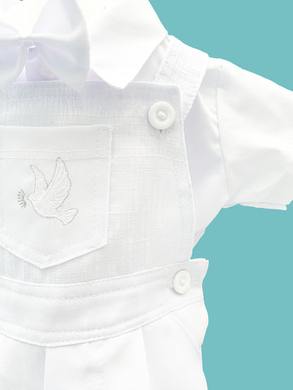 Overall 3 piezas peto piel de elefante estilo short