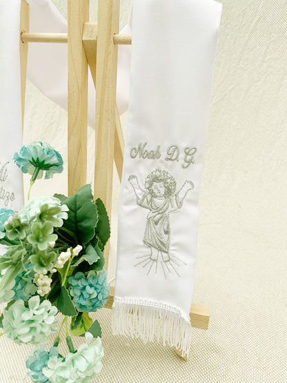 Estola Personalizada Divino Niño dorado o plateado (8 días hábiles fabricación)