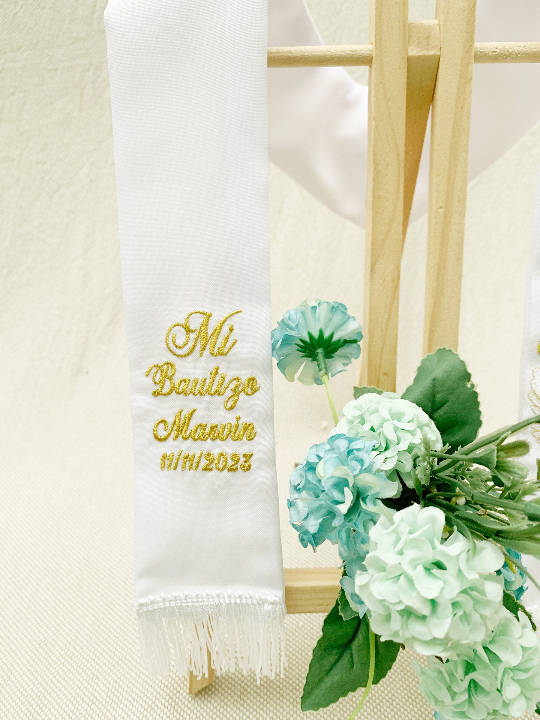 Estola Personalizada Espiritu Santo dorado o plateado (8 días hábiles fabricación)