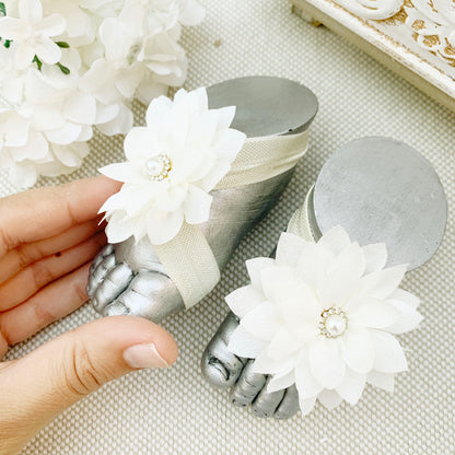 Pies descalzos con multiflores ivory