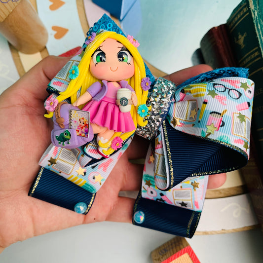 Lazo temático Escolares | Princesas a la escuelita Rapunzel Encanto