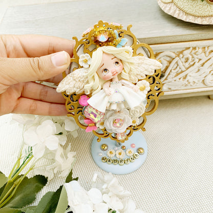 30%OFF Espejito de pie para para madrina decorado artesanalmente