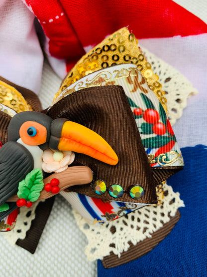 Lazo patriótico con diseño típico de Tucán Modelo 2