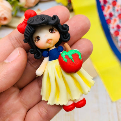Set crea tu lazo/moño + porcelana temática Blanca Nieves Modelo 2
