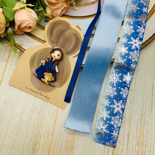Set crea tu lazo/moño + porcelana temática Frozen Modelo 6