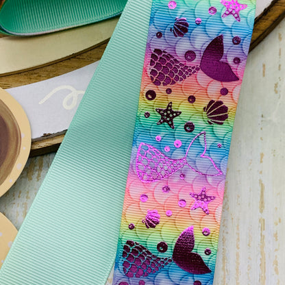 Set crea tu lazo/moño + porcelana temática Sirenas Modelo 10