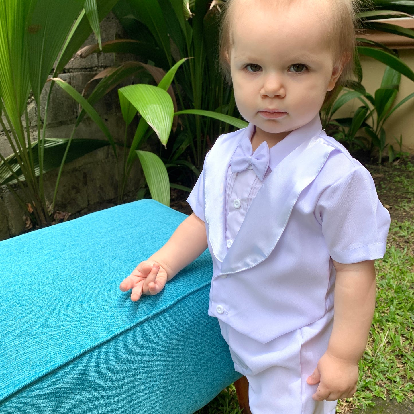 10%OFF Traje tradicional 3 piezas solapa satín