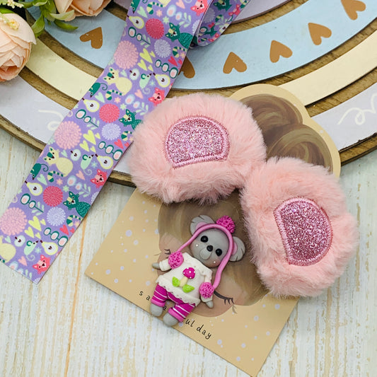 Set crea tu lazo/moño + porcelana temática Conejita Modelo 22