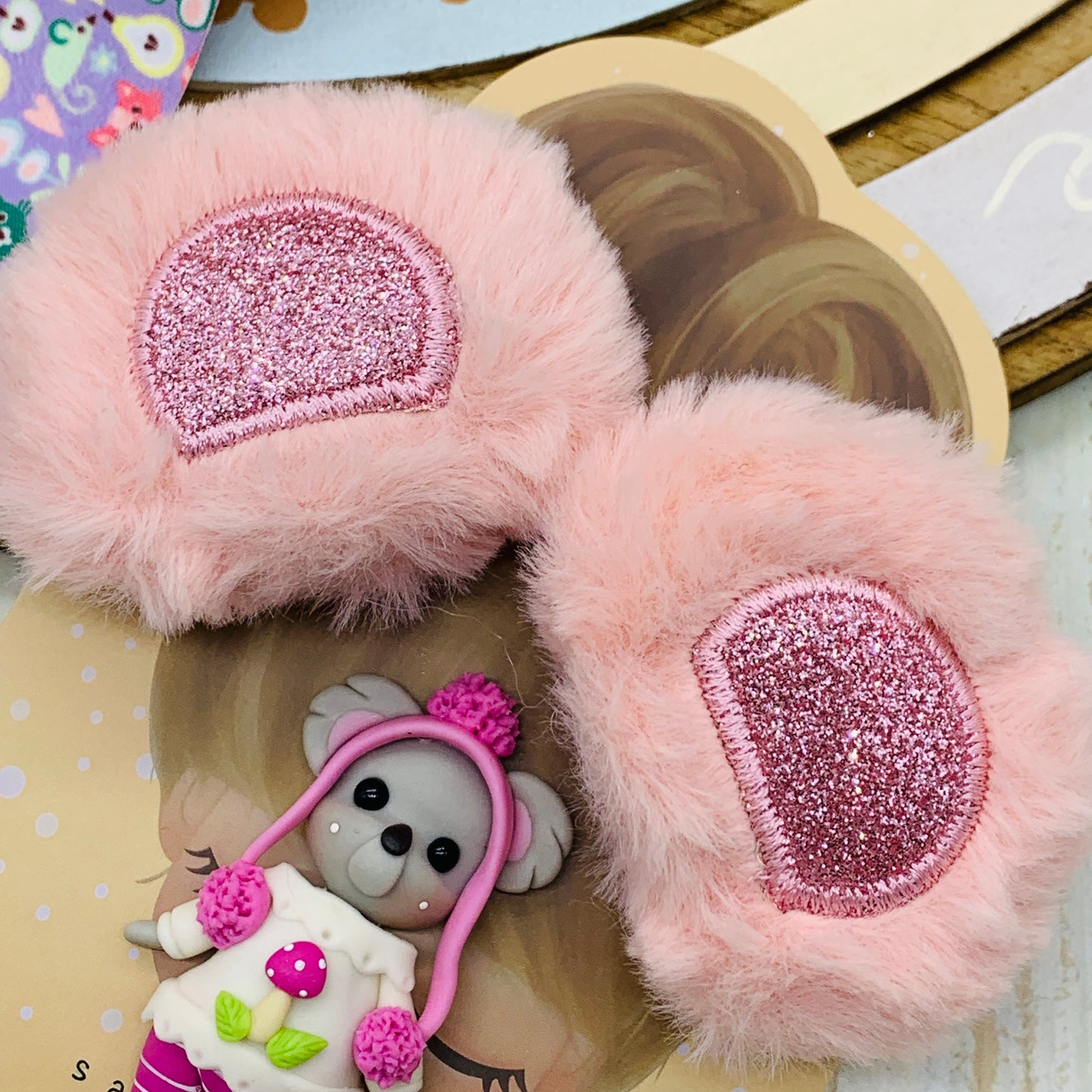Set crea tu lazo/moño + porcelana temática Conejita Modelo 22
