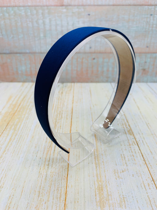 Diadema color azul navy mate