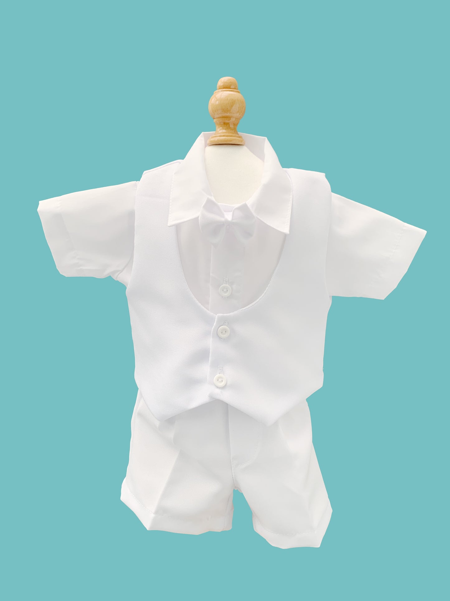 Traje 4 piezas con chaleco liso