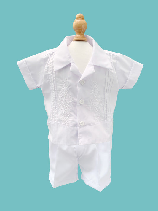 Guayabera polo estilo en pantalón o short