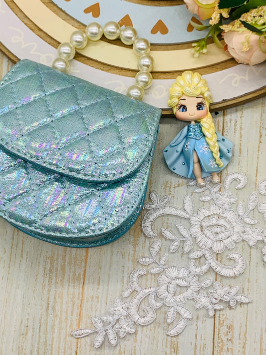 Bolso básico +porcelana + encaje lentejuelas Frozen