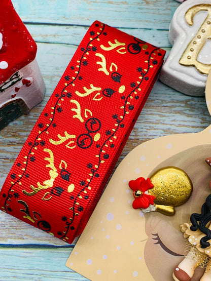 Set crea tu lazo/moño + porcelana temática Navidad Niñitas - MODELO 4.1