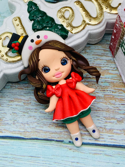 Porcelana temática Navidad Niñitas Modelo 11