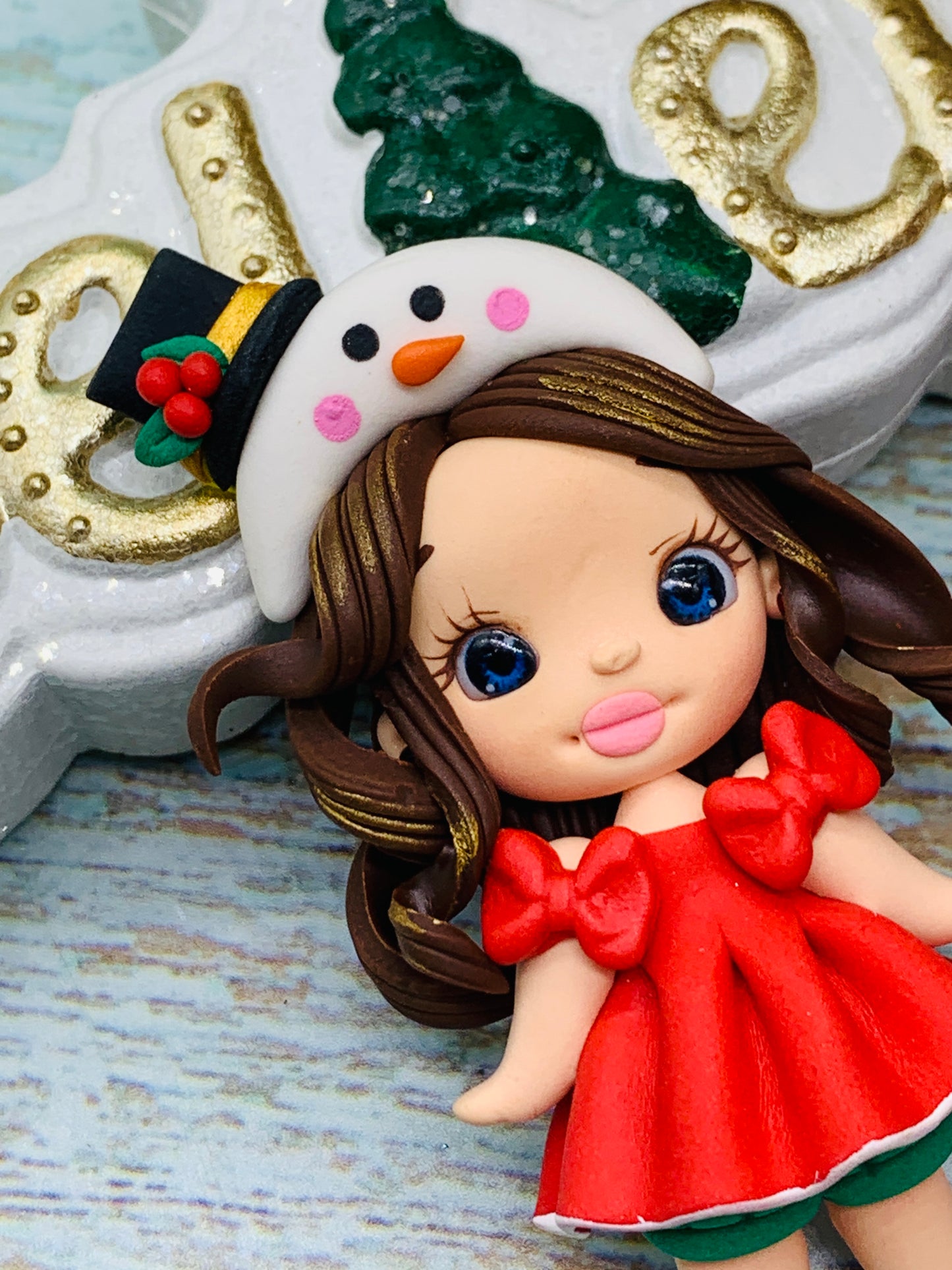 Porcelana temática Navidad Niñitas Modelo 11