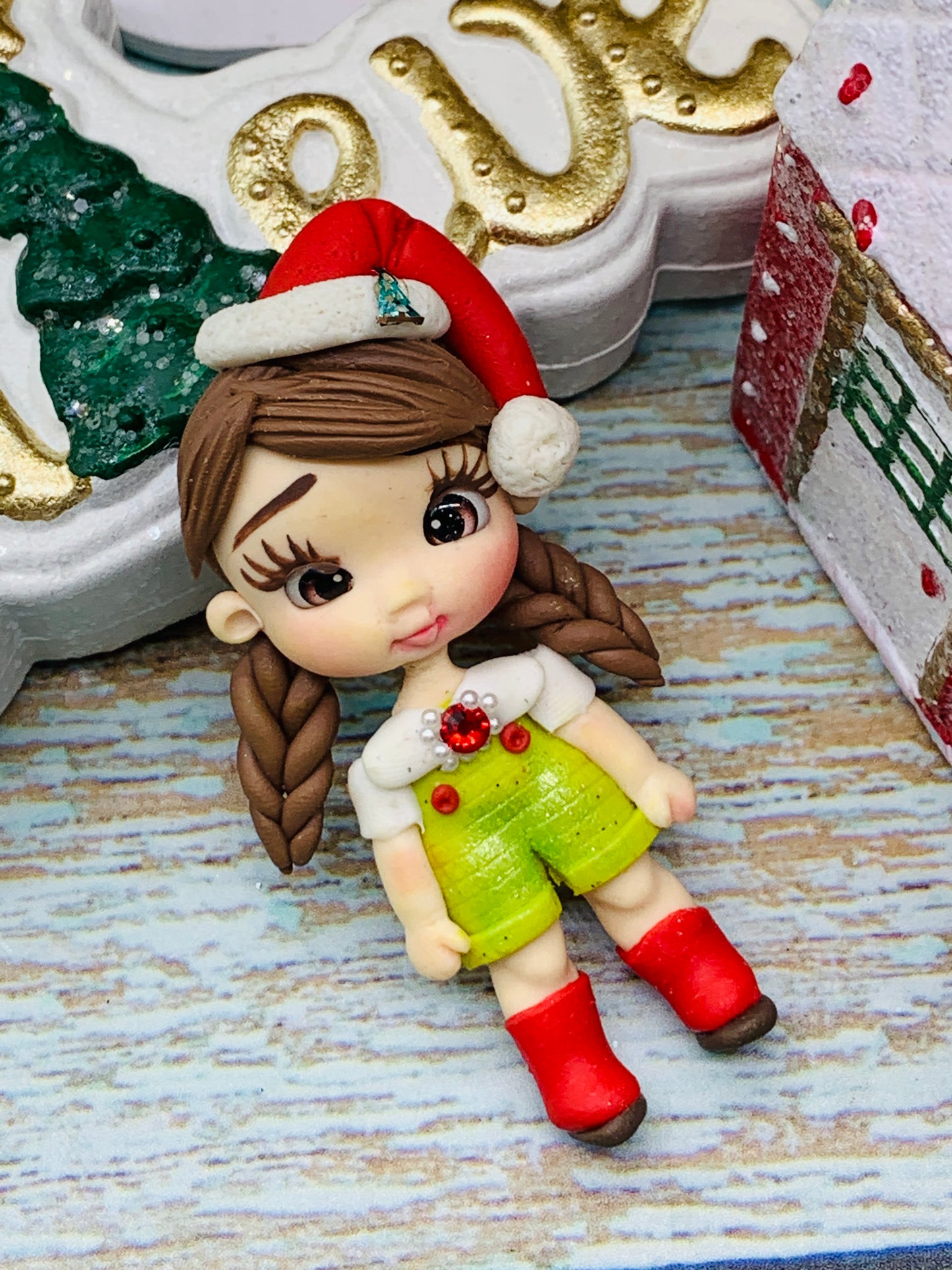 Porcelana temática Navidad Niñitas Modelo 12