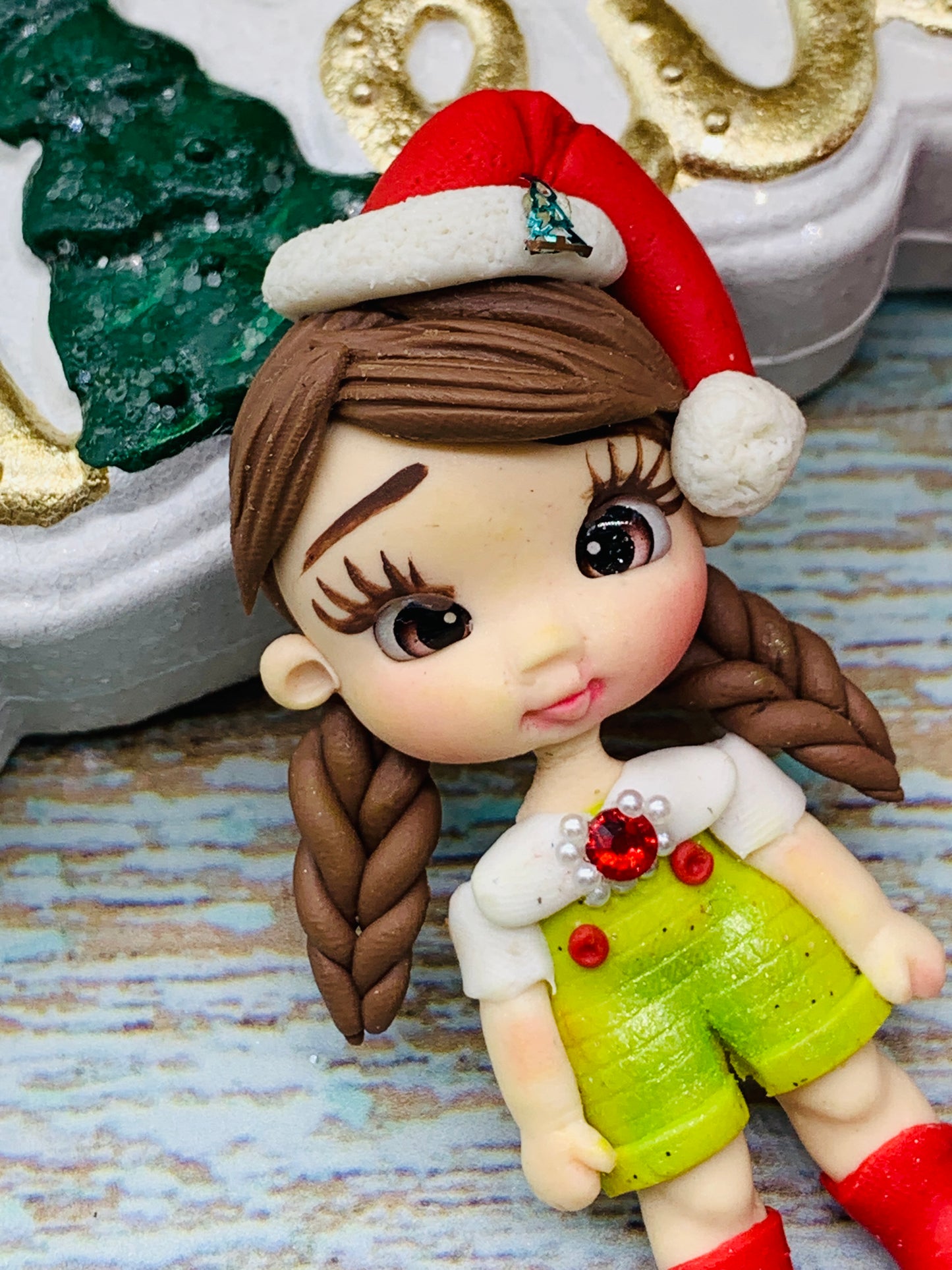 Porcelana temática Navidad Niñitas Modelo 12