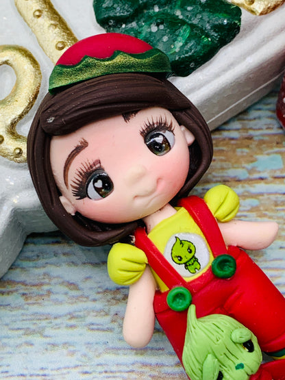 Porcelana temática Navidad Niñitas Modelo 16