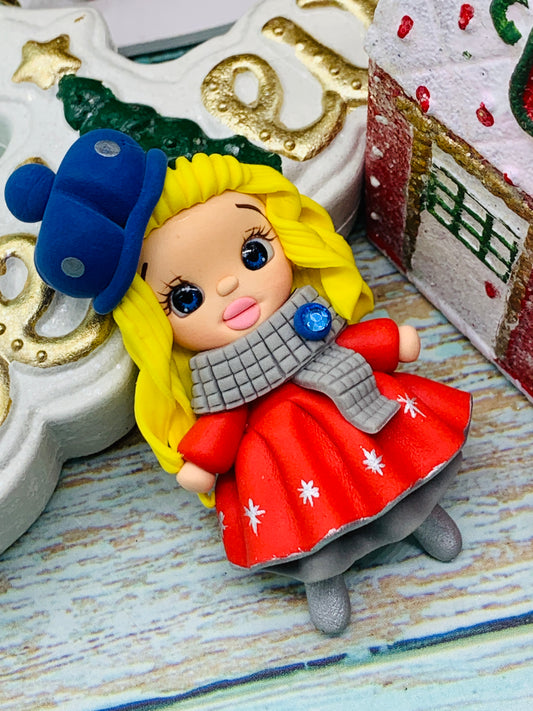 Porcelana temática Navidad Niñitas Modelo 19