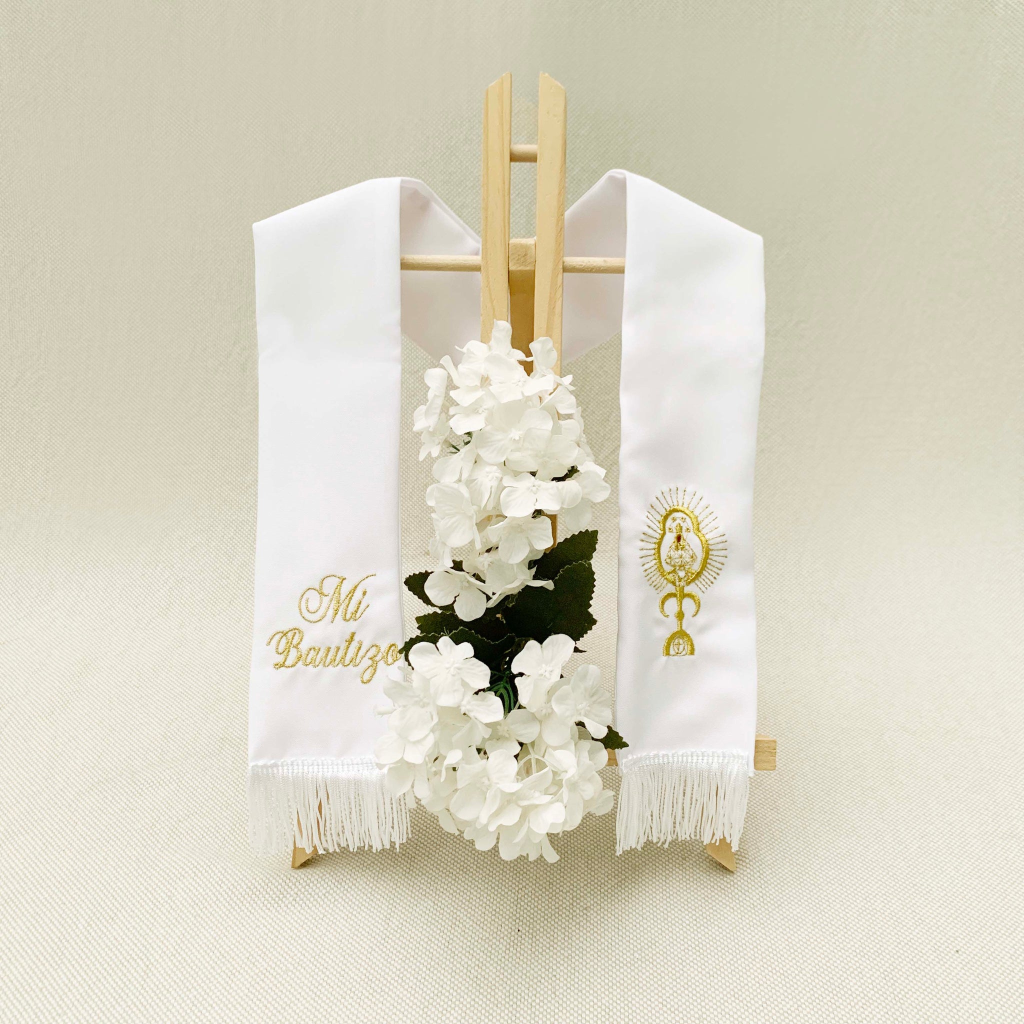 20%OFF Estola Virgencita de Los Angeles dorado o plateado