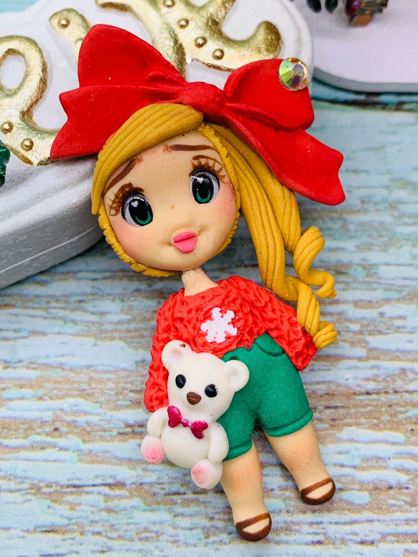 Porcelana temática Navidad Niñitas Modelo 22