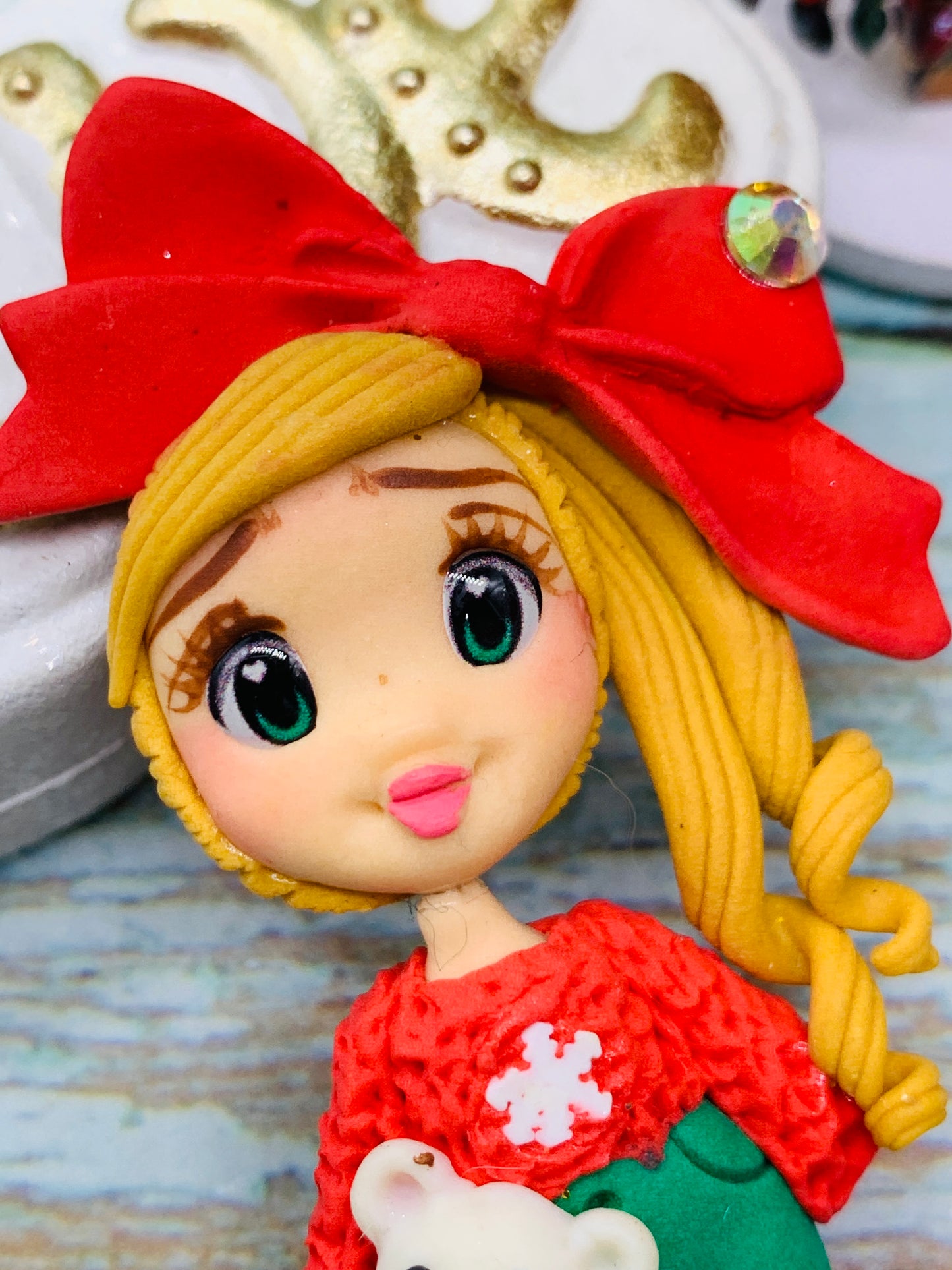 Porcelana temática Navidad Niñitas Modelo 22