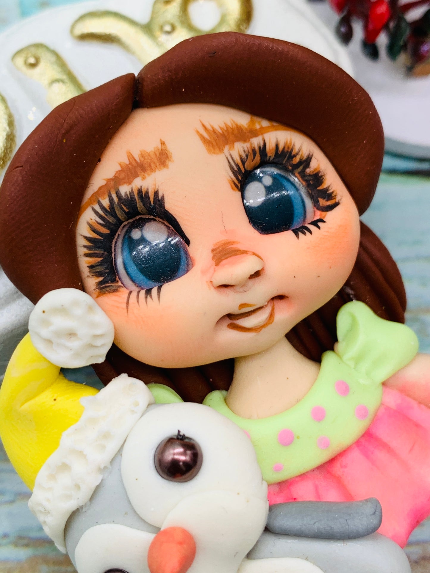 Porcelana temática Navidad Niñitas Modelo 23