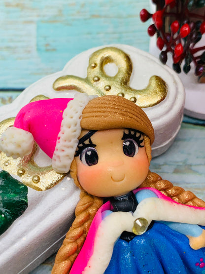 Porcelana temática Navidad Princesas Frozen Modelo 28